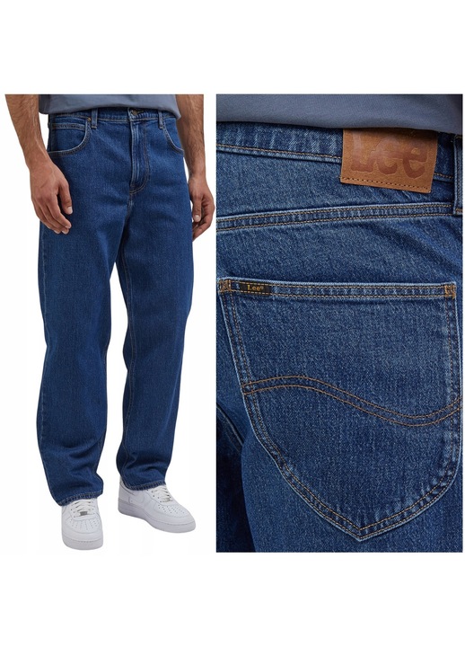 Lee Blugi Asher bărbați, croi larg, albastru, Albastru