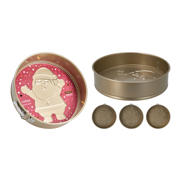 Tava tort 26 cm Koopman culoare auriu-sampanie