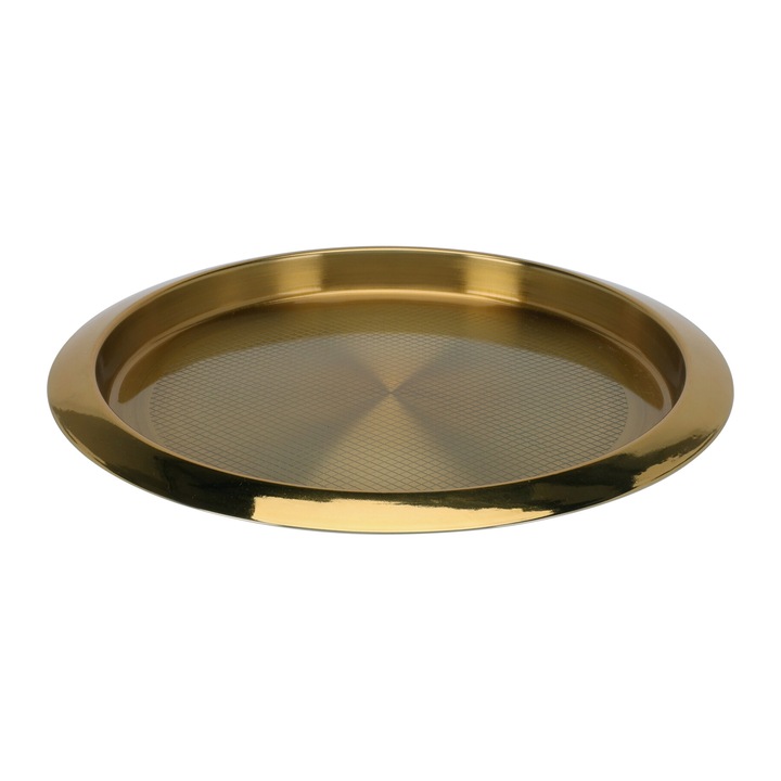 Tava servire rotunda Koopman 35 cm auriu