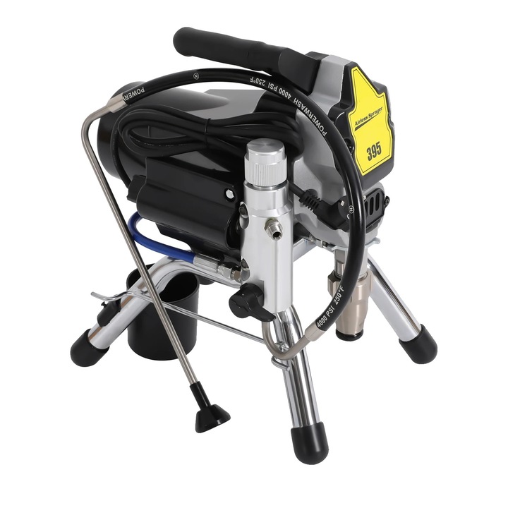 Pistol de vopsit, eficienta ridicata, constructie durabila, negru, electric