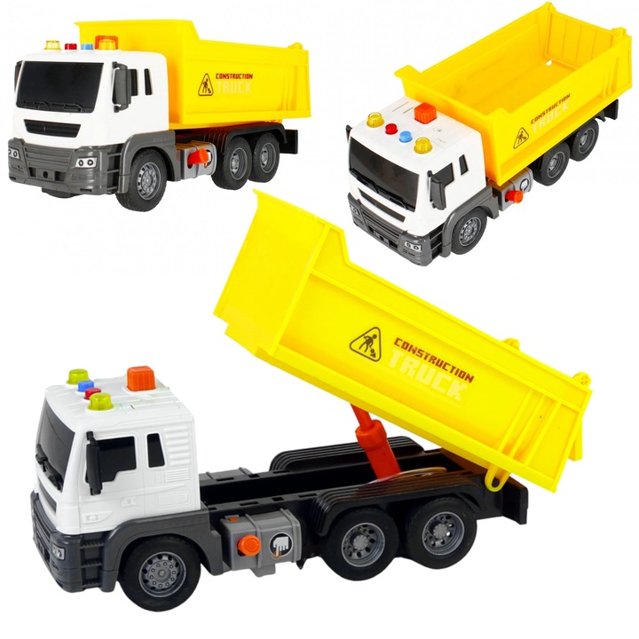 Masinuta Mica Funny Toys for Boys, cu sunete si lumini, 27cm, pentru copii 3+