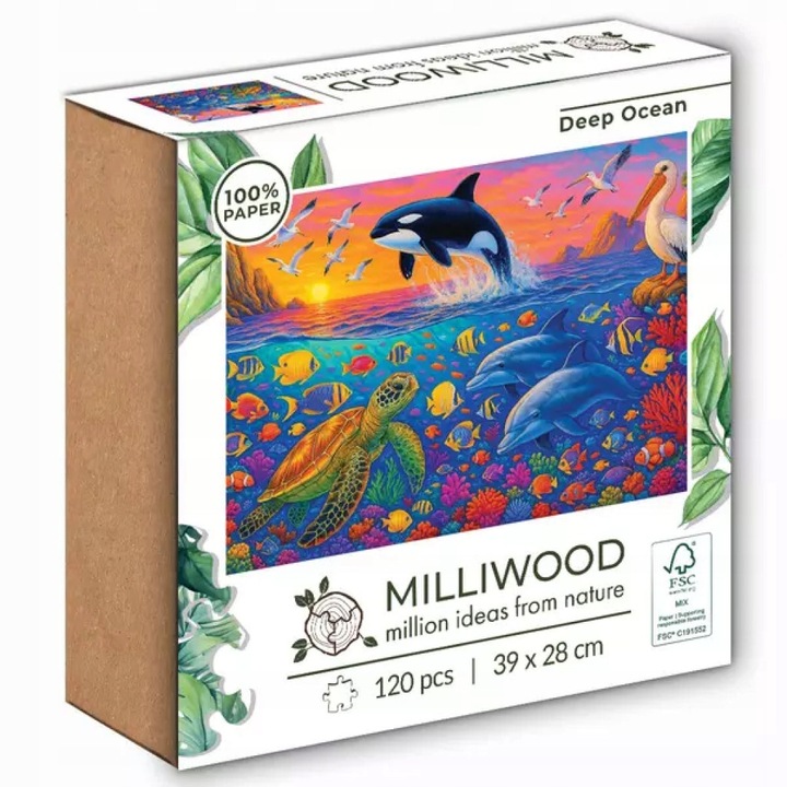 Puzzle Milliwood Deep Ocean 120 Piese - Lumea Subacvatica Alexander