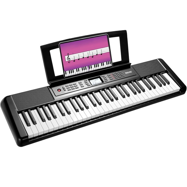 Elektromos zongora, 61 billentyű, USB MIDI csatlakozás, méretei 150x43x100cm