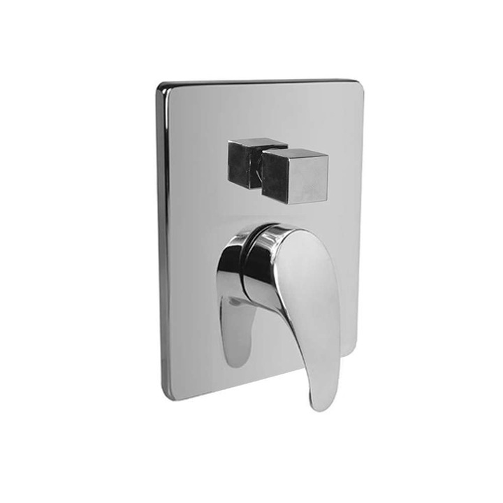 Mereo szaniter csaptelep, Sonata modell, robusztus kialakítás, zuhanyzókhoz és fürdőszobákhoz, krómozott