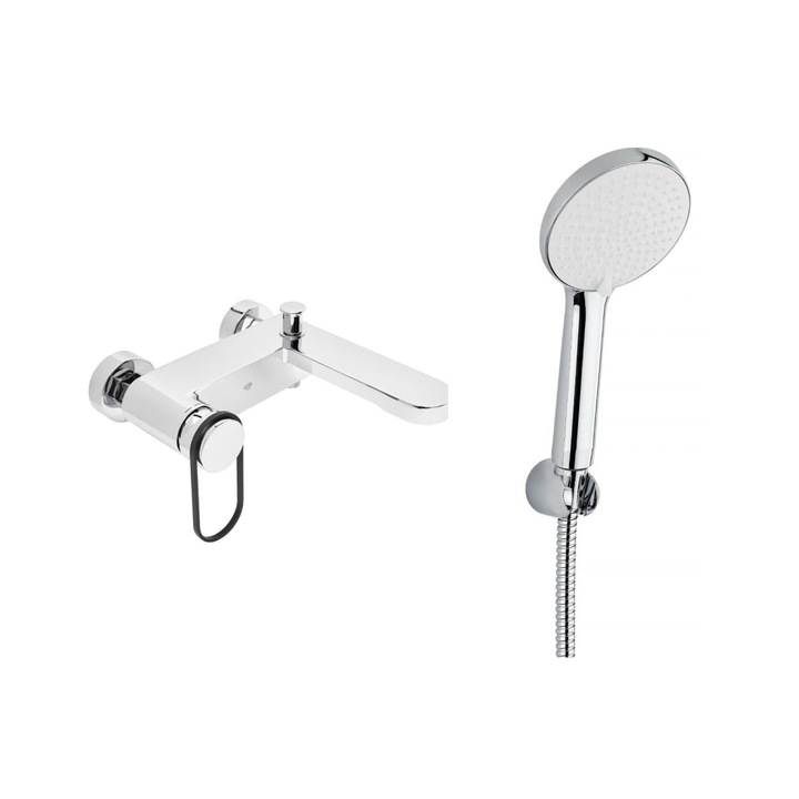 SAT Fusion csaptelep kádszettel, 150mm, króm, fényes