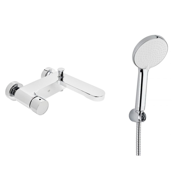 SAT Fusion kádtöltő csaptelep, kád szett, króm, 150 mm