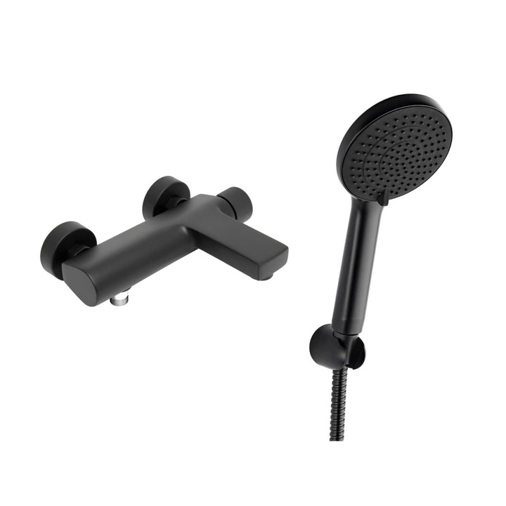 SAT Kádcsaptelep szett, 150mm, matt fekete