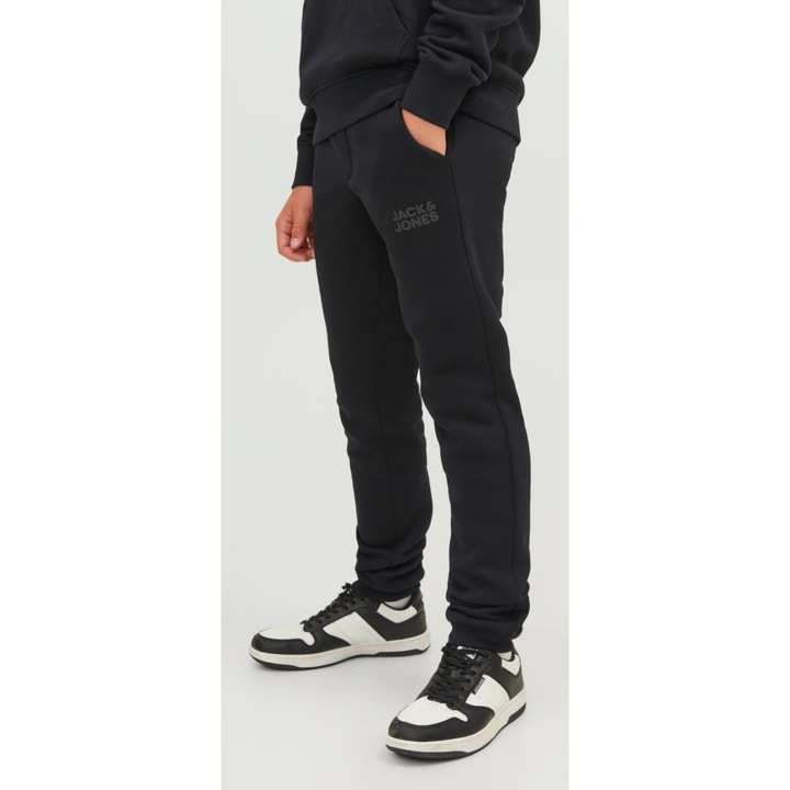 Панталон за момче, Jack & Jones, 304710551, Памук/Полиестер, Черен, Черен