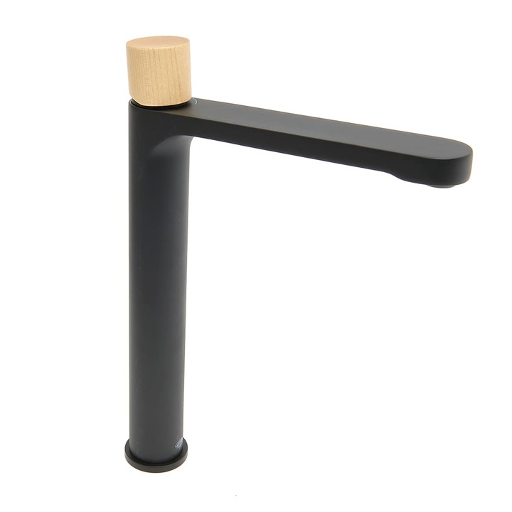 SAT Fusion magas csaptelep, 4,5l/perc, 29cm, világos fa, lefolyó nélkül