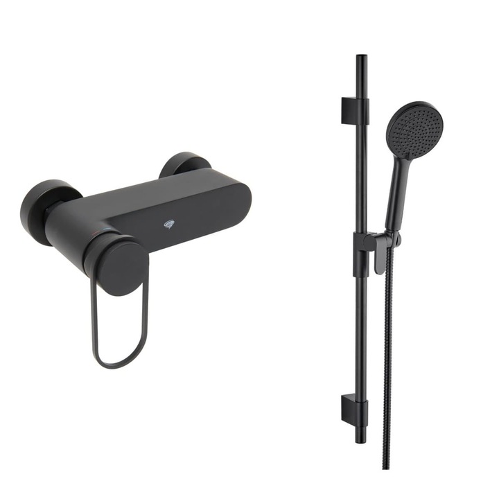 SAT Fusion csaptelep, komplett szett, 150 mm, matt fekete