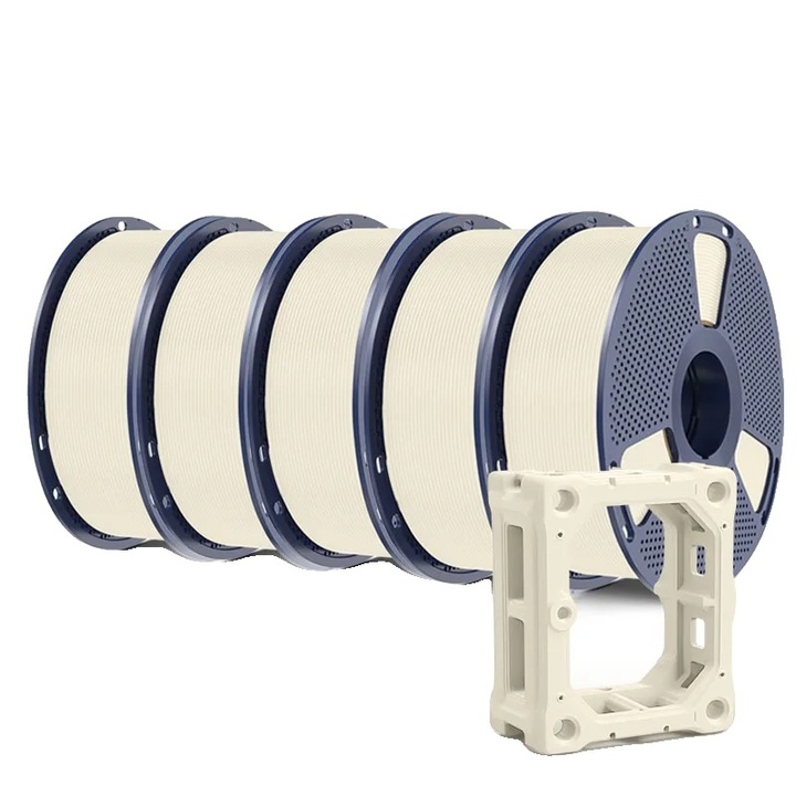 Filament 3D, material eco-friendly, alb os, 1.75mm, 1kg