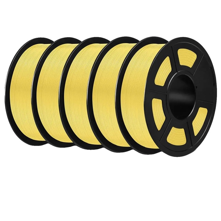Filament 3D, Lemon Yellow, 1.75mm, 1kg, set de consumabile