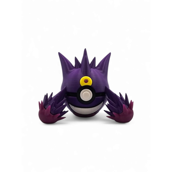 Колекционерска фигурка Mega Gengar Ball, 7 см, вдъхновена от света на Pokemon, декоративна за бюро или рафт