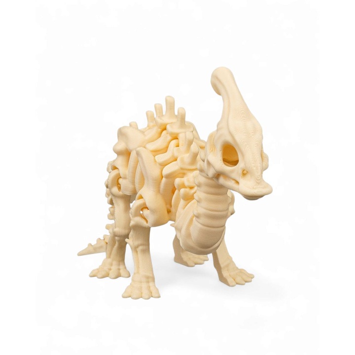 Фигурина Скелет Паразауролоф, MoranQ, 10x17см, бежов
