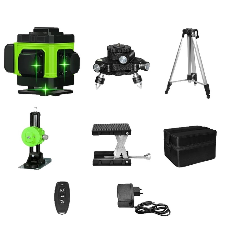 Nivela laser, beam verde, auto-nivelare, 12 linii, 50m, IP54