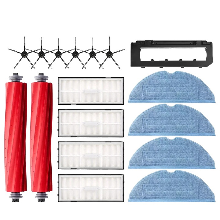 Set accesorii aspirator robot, perie principala durabila, filtru Hepa eficient, 17PCS