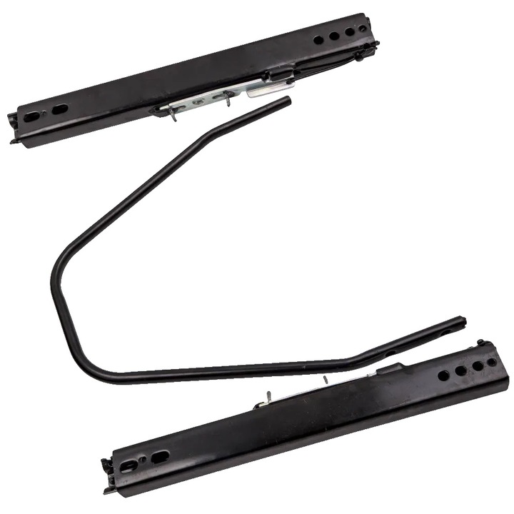 Slider scaun racing, 25 mm, Negru, 40x35x6 mm