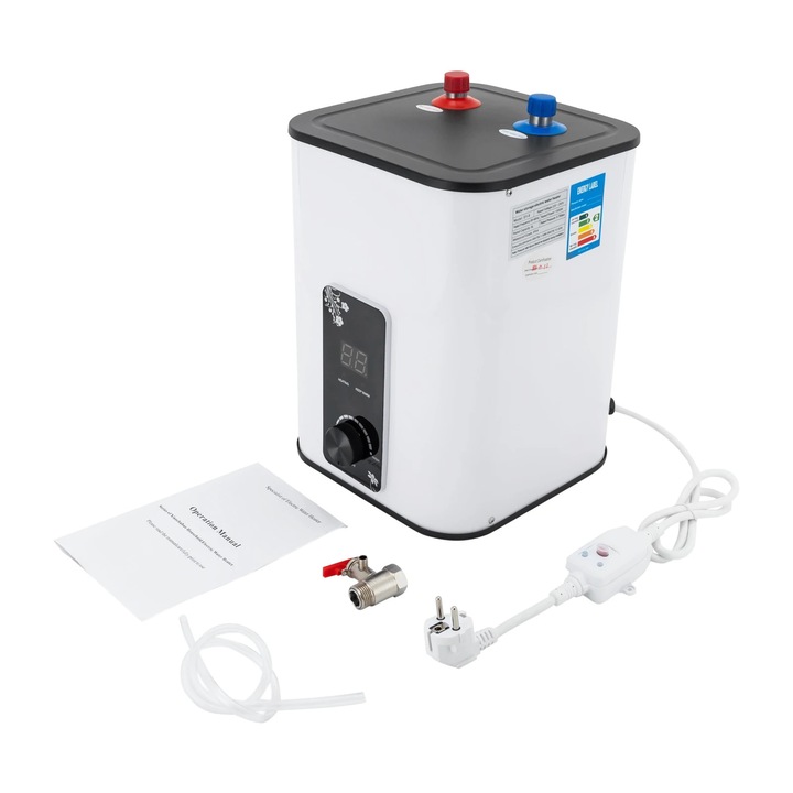 Incalzitor instant, 1.76 galoane, 1500W, design compact, material ABS, tub de incalzire din inox