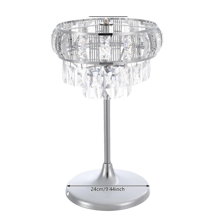 Suport flori, design modern, argintiu mic, 35x24cm