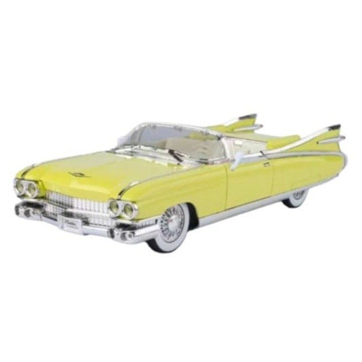 Macheta Masinuta MASHASHOP Cadillac Eldorado Biarritz 1959, galben, 19x9x9cm