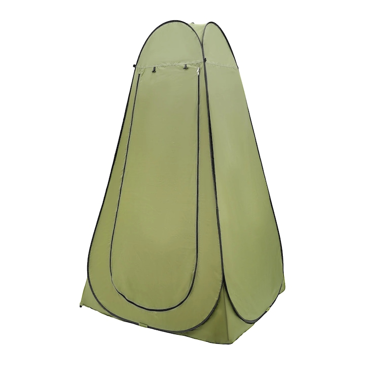 Cort de schimb, solutie portabila pentru dus, verde, 1.2m x 1.2m x 1.9m