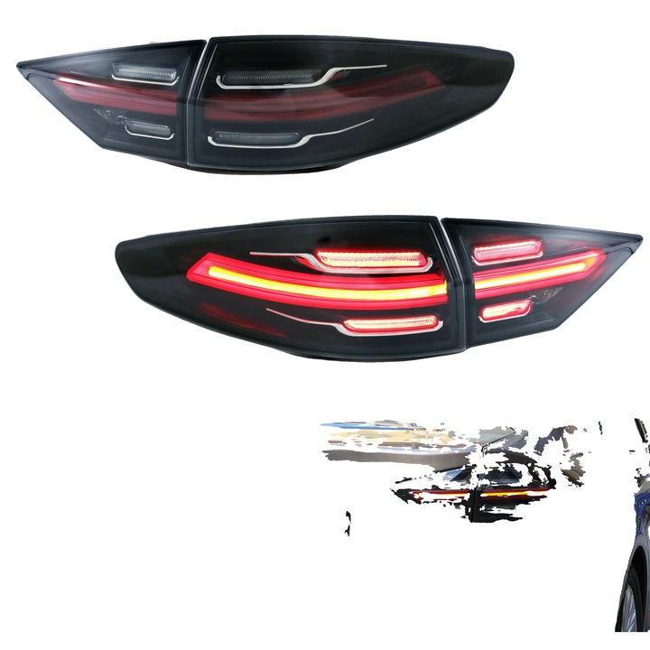 Ansamblu stop LED, 35 W, 12 V, Waterproof, Semnalizare Dinamica, pentru Ford Mondeo MK V 2013-2016