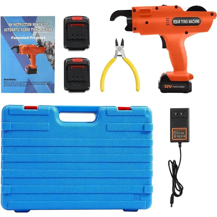 Masina de legat fier-beton, operare automata, 12V