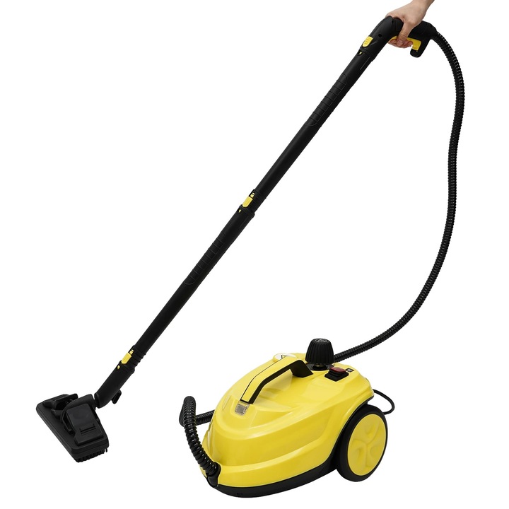 Aparat de curatat cu abur, galben, 220 V, 1.8L, 37x26.5x24cm