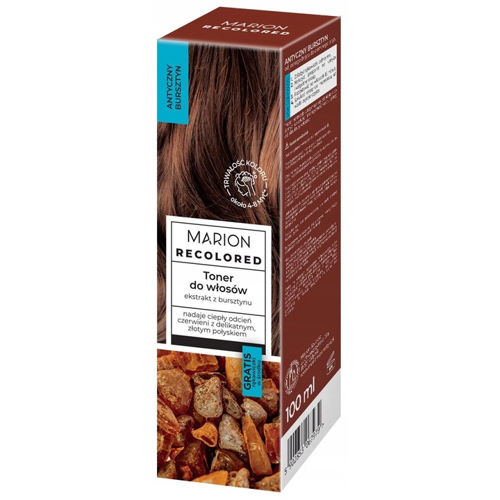 Vopsea de par Marion 100 ml, nuanta calda, pentru par brun si roscat