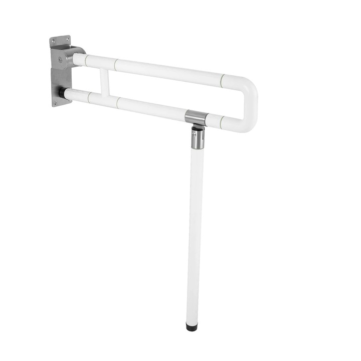 Suport pliabil pentru baie, alb, 60x70cm, capacitate 100kg