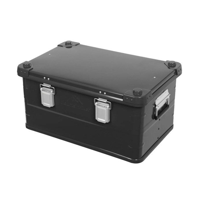 Tárolódoboz, nagy kapacitású 50L, zárható kivitel, fekete, 57.5x37.5x27.3cm