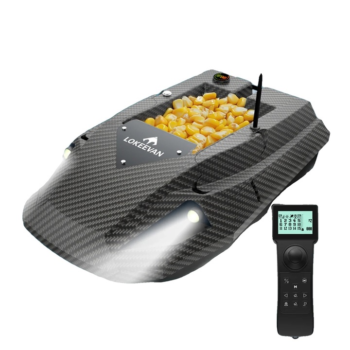 Лодка за захранване, 15600 mAh, двойна система за позициониране, GPS, 12V, водоустойчив дизайн