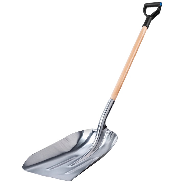 Lopata de zapada, plastic durabil, 50x14in, margini rotunjite, maner D confortabil
