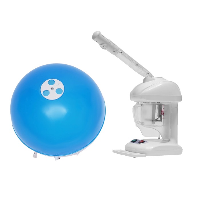 Aparat de aburi, vaporizator facial, hidratare par, 480W, 16x17x27cm, capacitate rezervor 450ml, tip priza EU