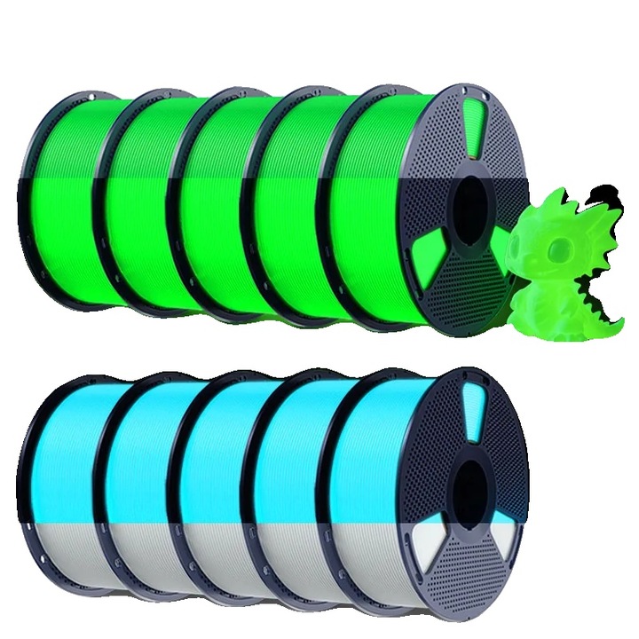 Filament PLA Glow-in-the-Dark, 1.75mm, rezistent, GN WTB