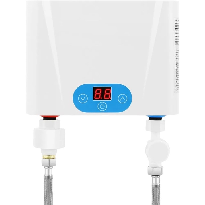 Azonnali fűtőberendezés, kompakt kialakítás, érintésvezérlés, fehér, 21x16.8cm