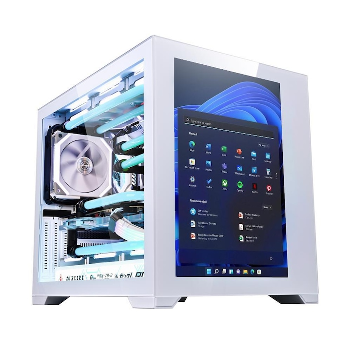 Sistem PC Gaming 1stPlayer® cu Intel® Core™ i7 12700KF Alder Lake 5.0 GHz, 32GB DDR5, SSD 1 TB M.2, GeForce® RTX™ 5060Ti 16 GB GDDR7, liquid cooling, display 13 inches, WiFi, XSP77TW, Windows 11 Pro