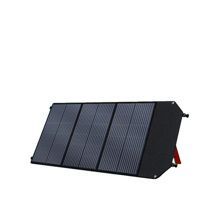Kit panou solar, design portabil, capacitate de incarcare versatila, negru, 20.5V, 100W