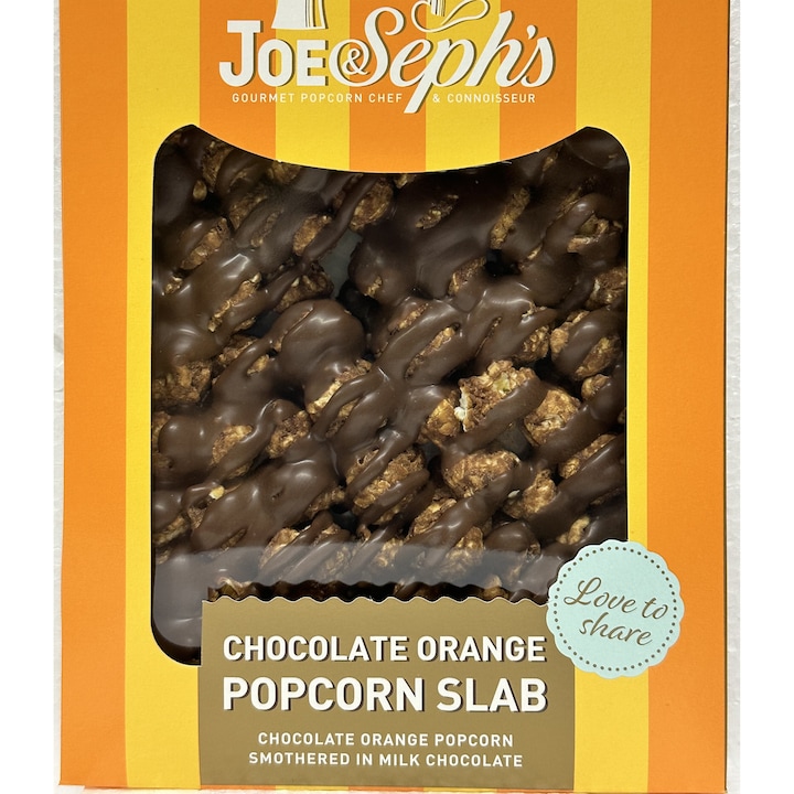 Tableta ciocolata Popcorn gourmet Joe&Sephs Orange 115g