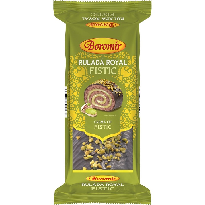 Rulada Royal cu crema de fistic, Boromir, 350 g