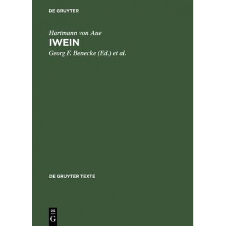 Iwein: Text Und Bersetzung, Hartmann Von Aue (Author)