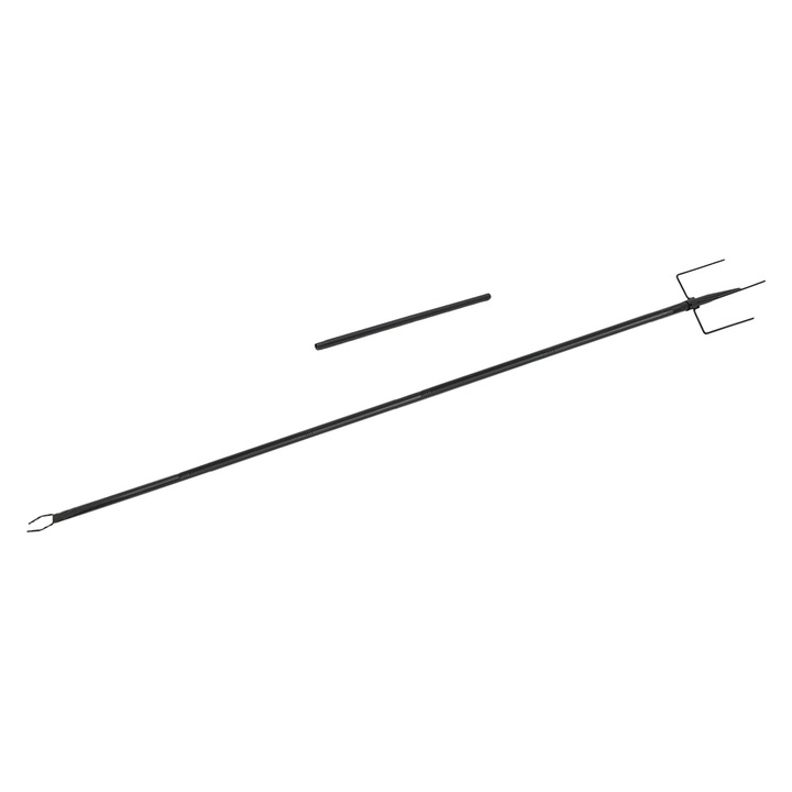 Stalpi de iluminat exterior, negru, set de 4, 10ft, capacitate maxima 5 kg