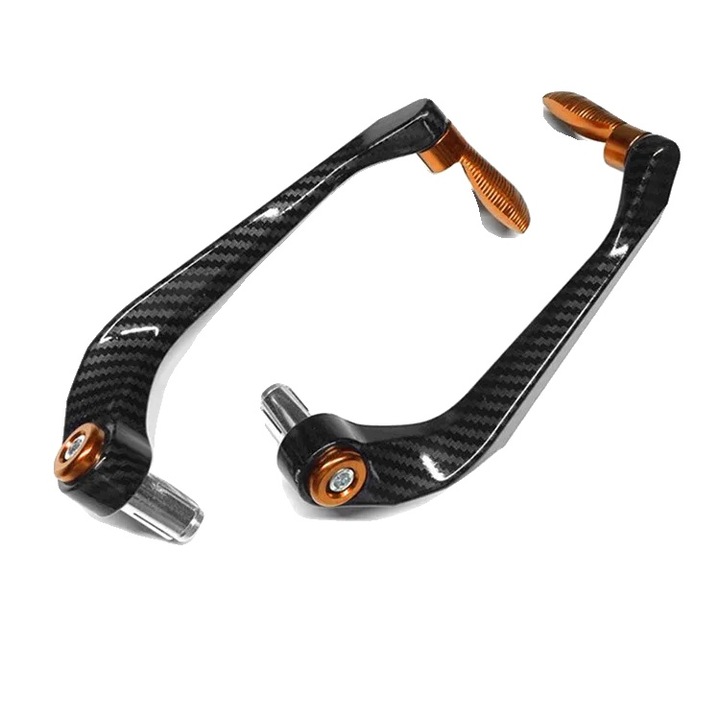 Protectie pentru Maini Moto, Aluminiu Dural, Montare Usoara, Portocalie, 17.5x5x5cm