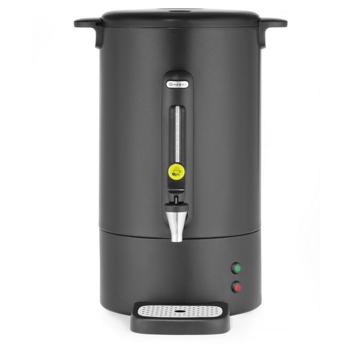 Percolator de cafea Hendi Uniq, 14L, robinet anti-picurare, inox, negru, 357x380x502mm