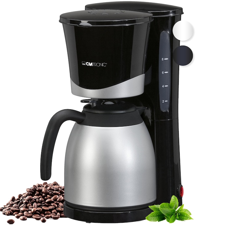 Cafetieră Clatronic, 1 litru, 1000 W, negru