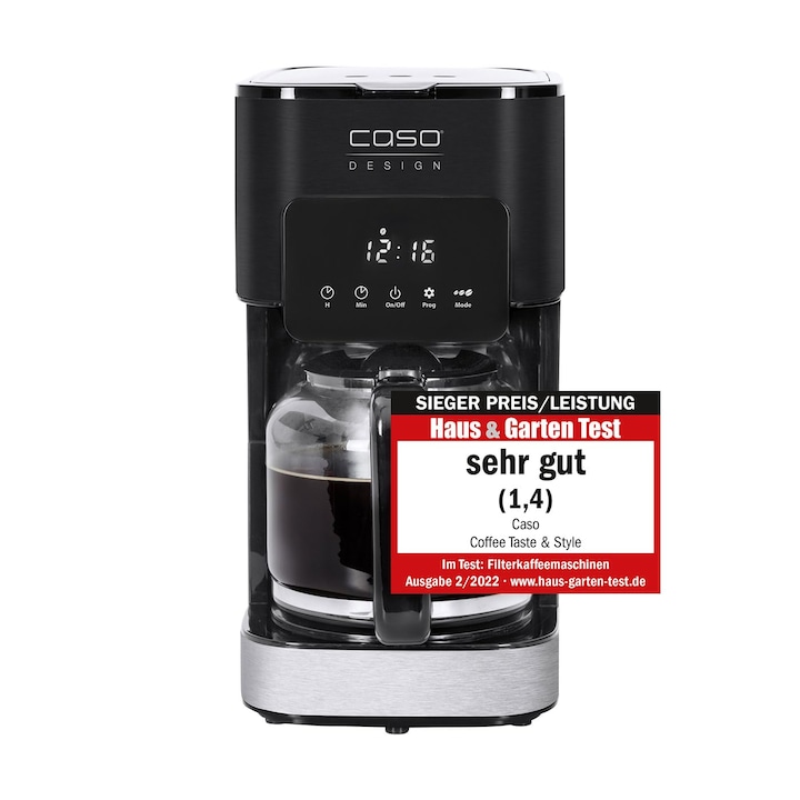 Cafetieră Caso Coffee Taste And Style, 1, 5 L, inox, 12 cești