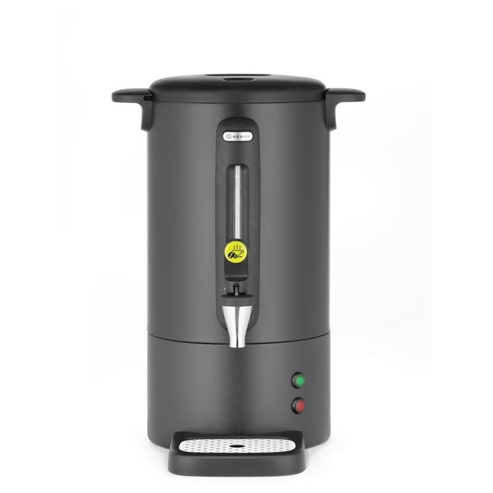 Percolator de cafea Hendi Uniq, 7L, robinet anti-picurare, indicator nivel apă, negru, 307x330x450mm