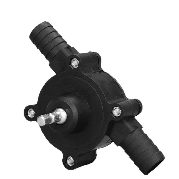 Компактна черна електрическа помпа за вода и масло, лесна за употреба, малки размери