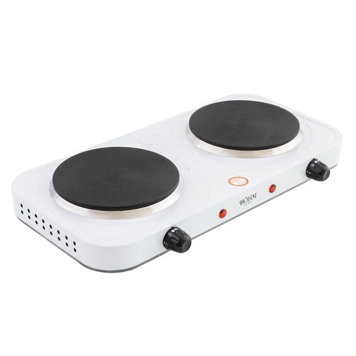 Plita Inductie COOK-IT, 2000W, 1 Zone, 10 Trepte de Putere, 60–240°C, Timer 180 min, Touch Control, Child Lock, Detectare Automata Vase, Compacta, Argintie, Dimensiuni 34x28x6.5 cm