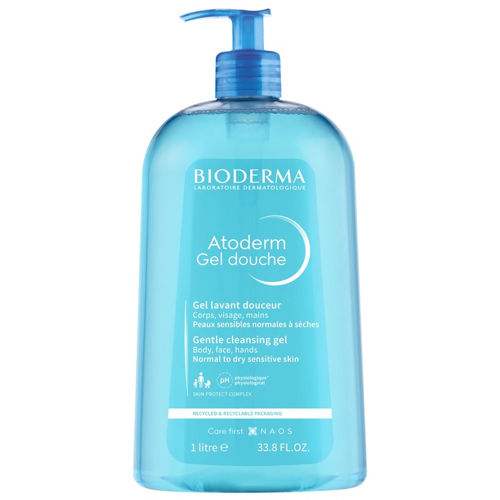 Bioderma Atoderm tusfürdő gél 1000 ml, uniszex, gél textúra